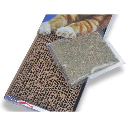 Narrow Scratcher catnip pouch included. 