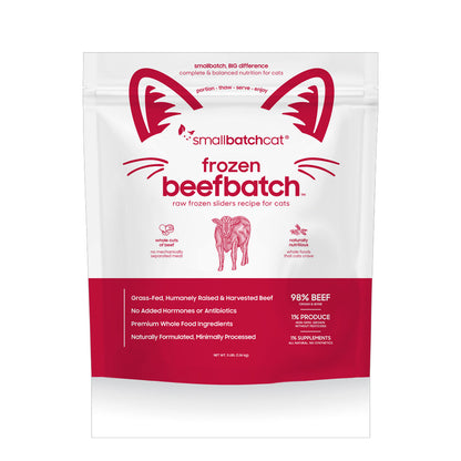 Beef Batch Frozen Raw for Cats