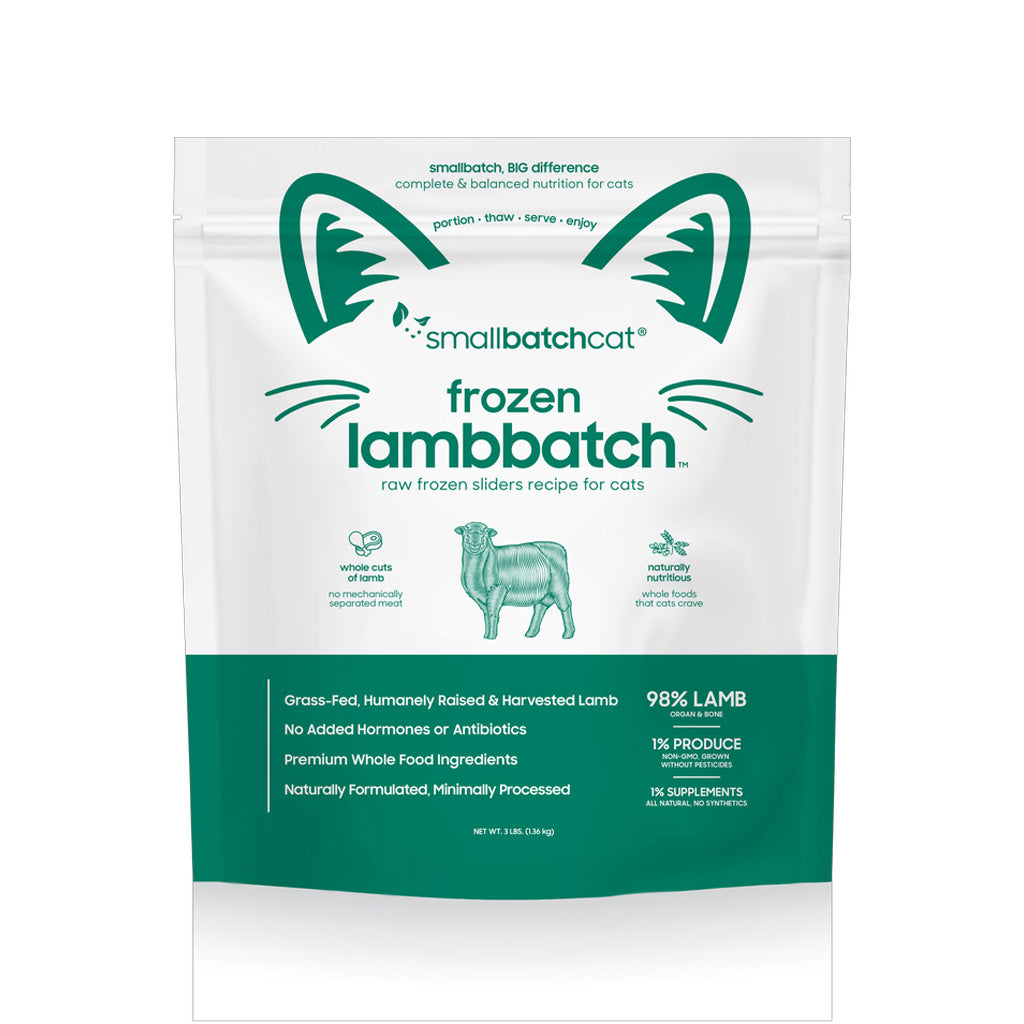 Lamb Batch Frozen Raw for Cats 3lb