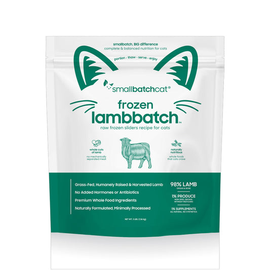 Lamb Batch Frozen Raw for Cats 3lb