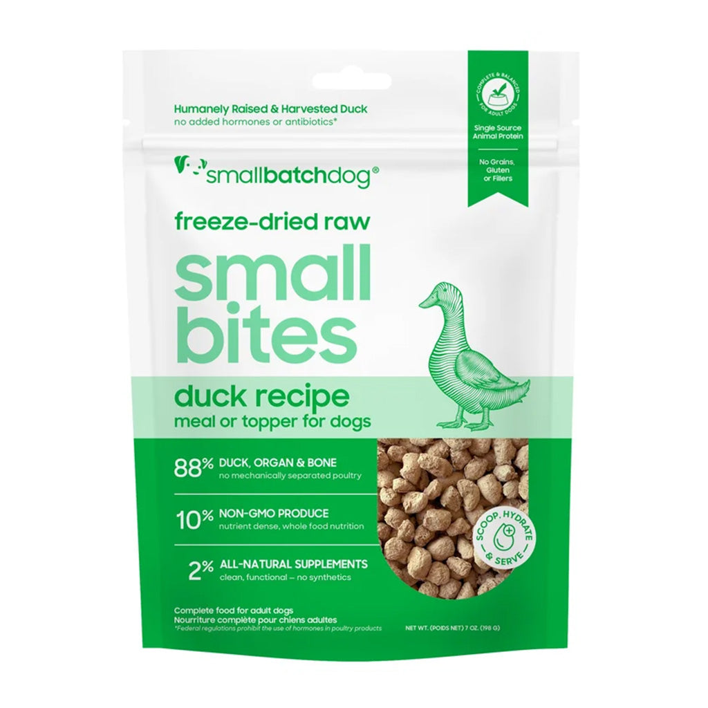 Duck Small Bites Freeze-dried Raw 7oz
