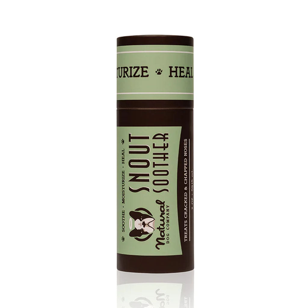 Natural Dog Company Snout Soother balm stick in a brown tube with a light green label.