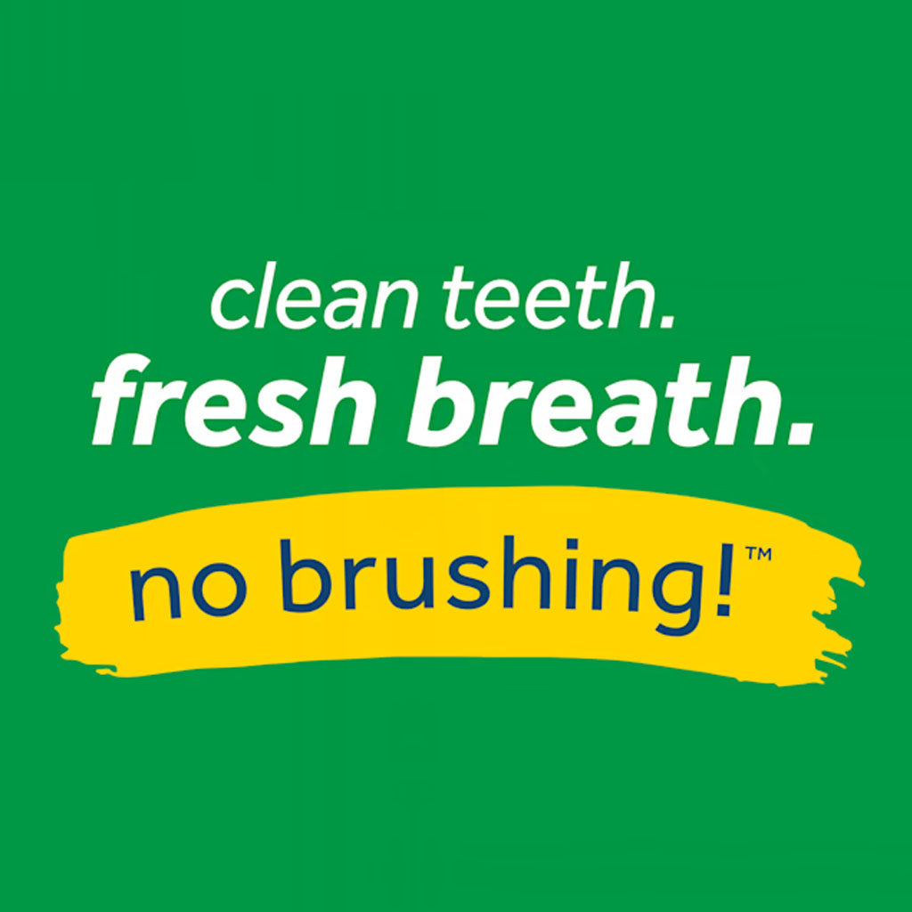 Clean teeth,fresh breath. No brushing. 