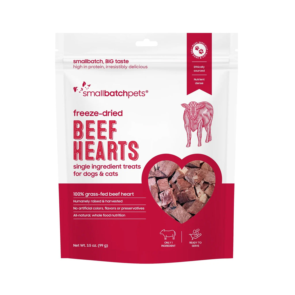 Freeze-dried Raw Beef Hearts Treats 3.5oz