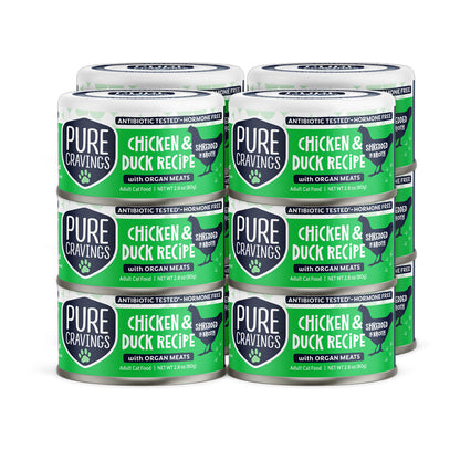 Chicken & Duck Recipe Shredded in Broth