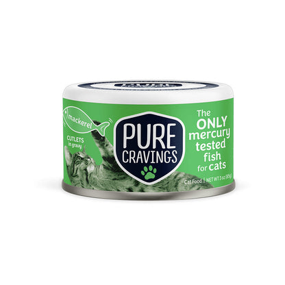 Wild Mackerel for Cats Cutlets in Gravy