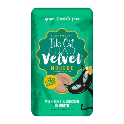 Luau Velvet Mousse Tuna & Chicken Grain-Free Cat Food Pouch 2.82oz