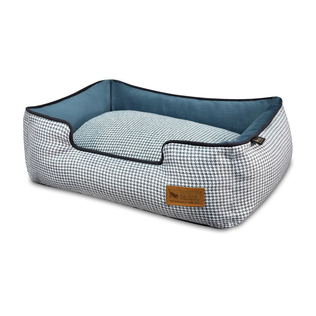 Houndstooth Blue/White Lounge Bed