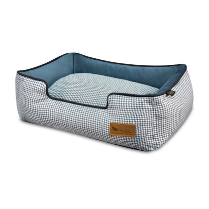 Houndstooth Blue/White Lounge Bed