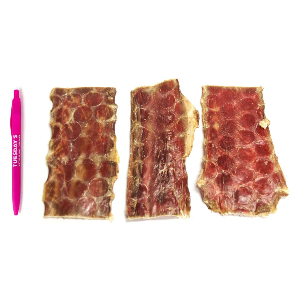 Close up of 6" Gullet strips