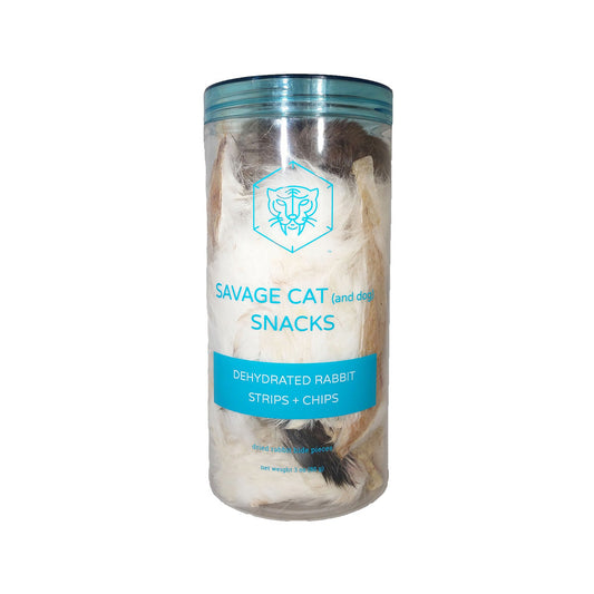 Dehydrated Rabbit Strips + Chips 3oz