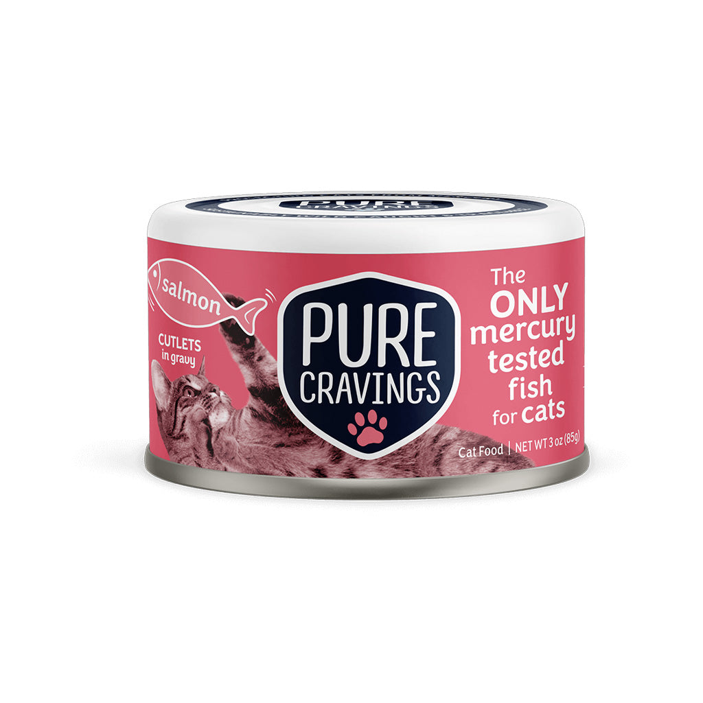 Wild Salmon for Cats Cutlets in Gravy