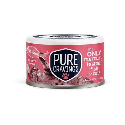 Wild Salmon for Cats Cutlets in Gravy