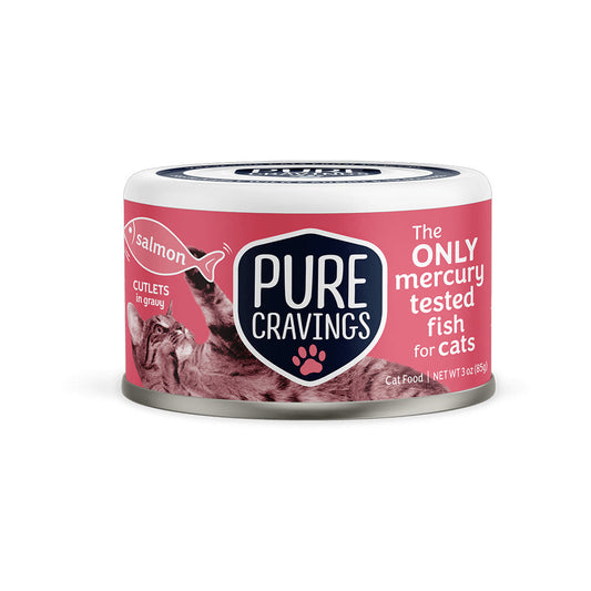 Wild Salmon for Cats Cutlets in Gravy
