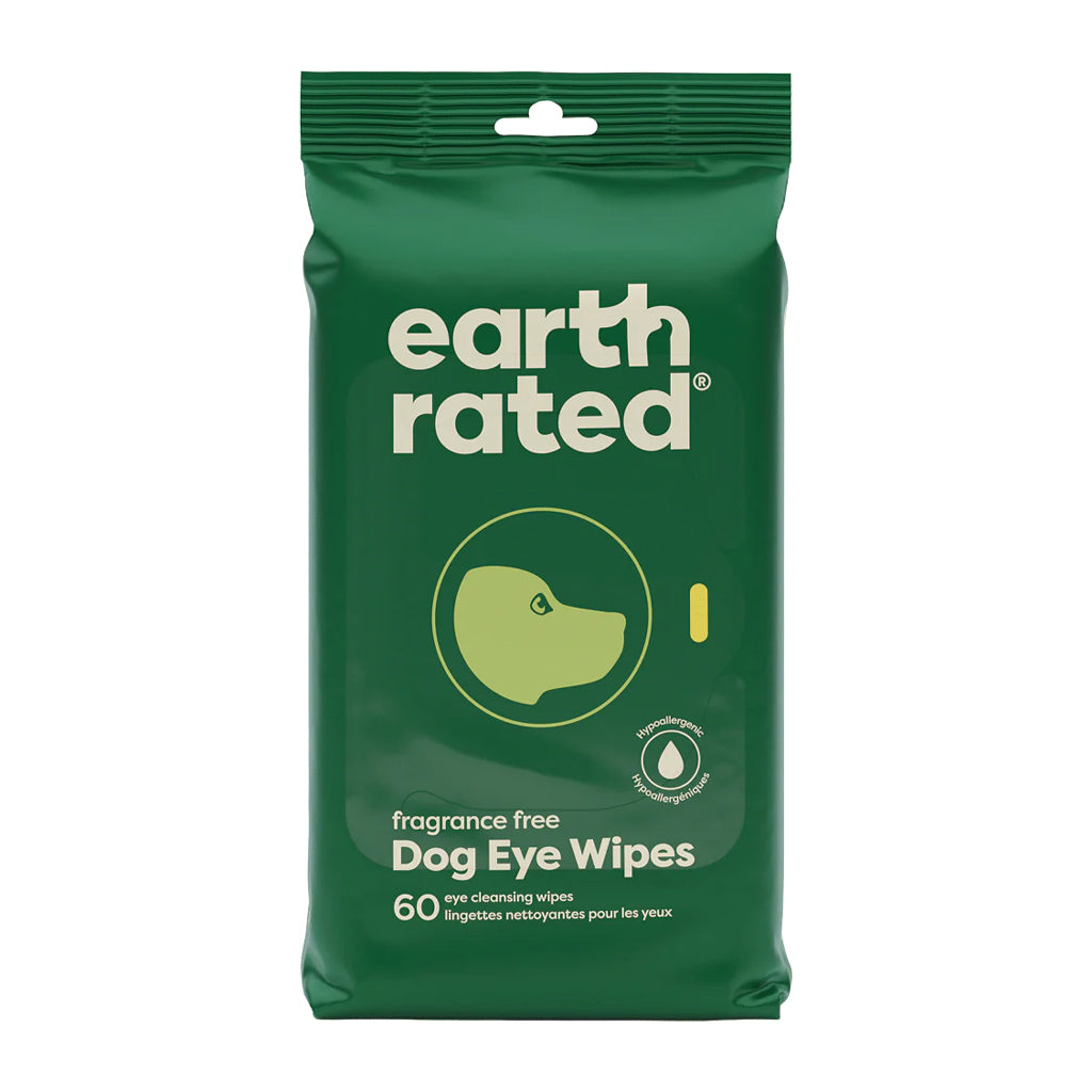 Hypoallergenic Dirt & Tear Stain Removal Fragrance Free Dog Eye Wipes 70ct