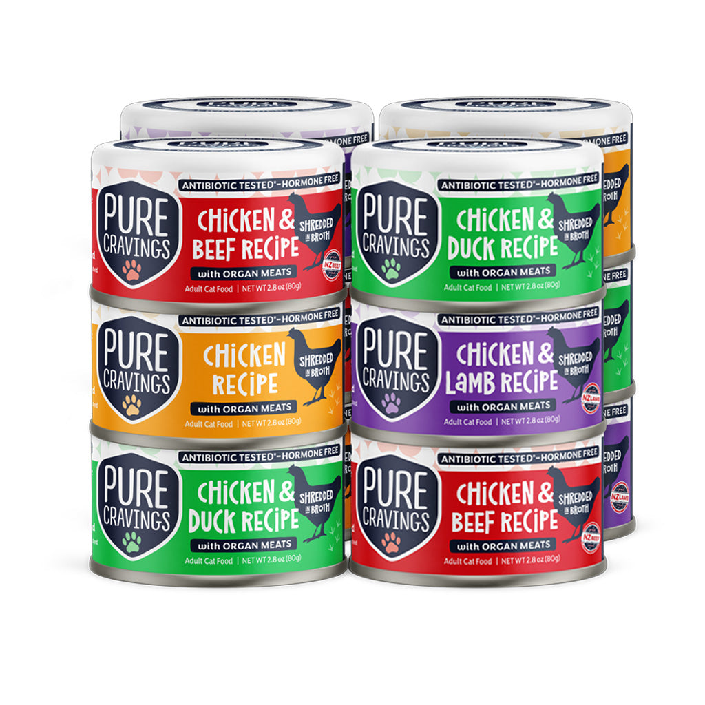 Chicken Recipe Shredded in Broth – Variety Pack