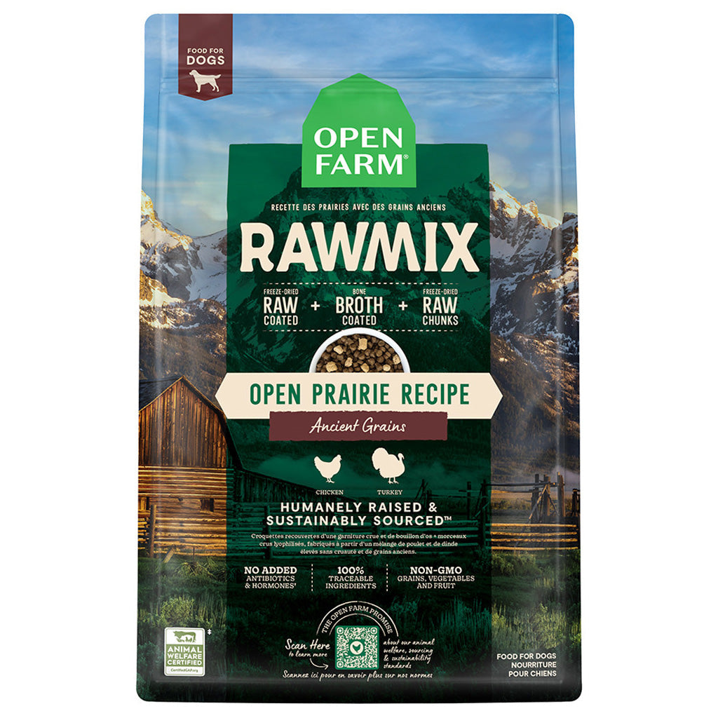 Bag of Open Farm Rawmix Open Prairie Recipe Ancient Grains