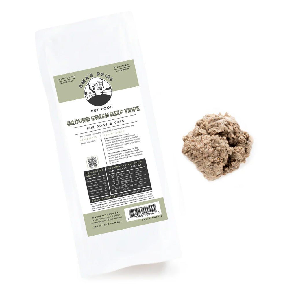 Frozen Ground Green Beef Tripe 1lb