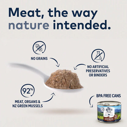 Meat the way nature intended. 
No grains 
No artificial preservatives.
