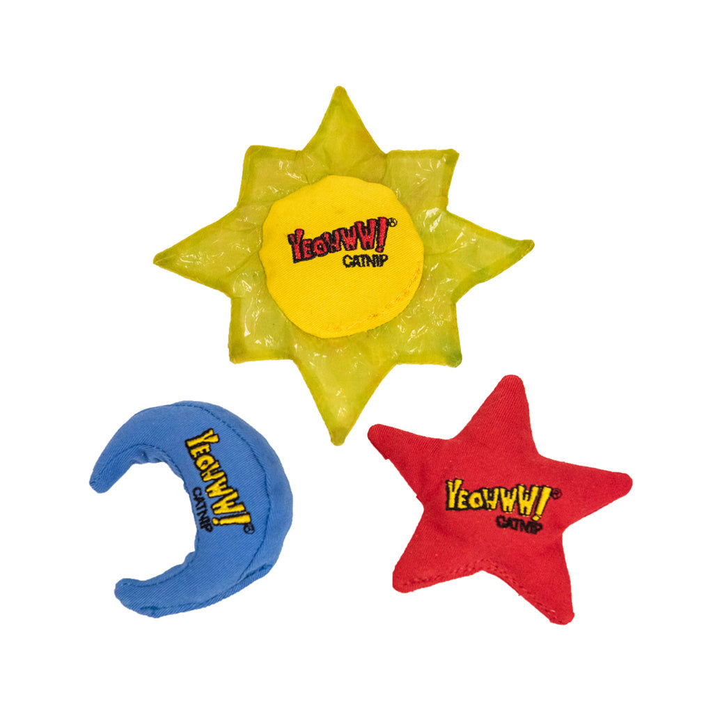 Sun, Moon & Stars Catnip Toys