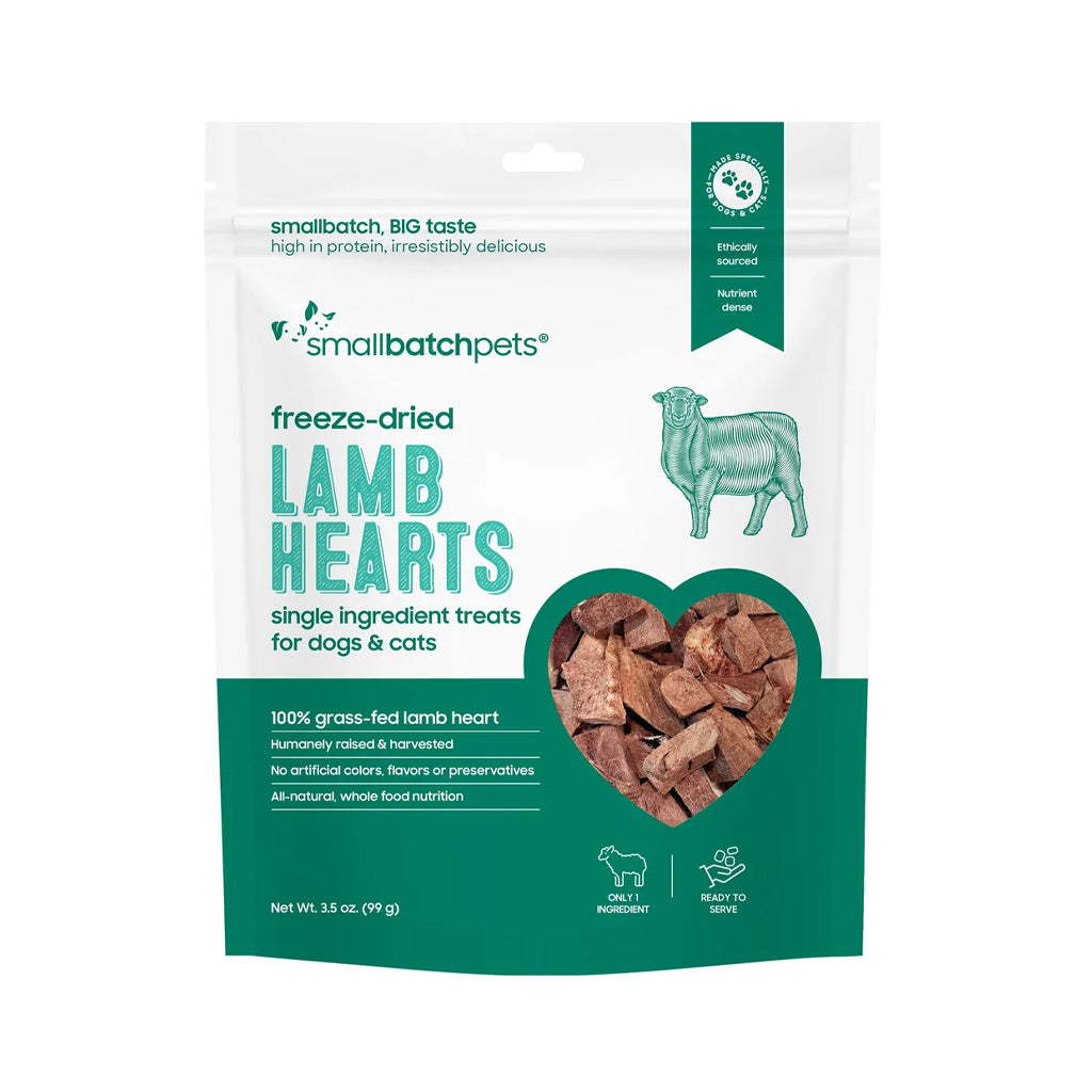 Freeze-dried Raw Lamb Hearts Treats 3.5oz