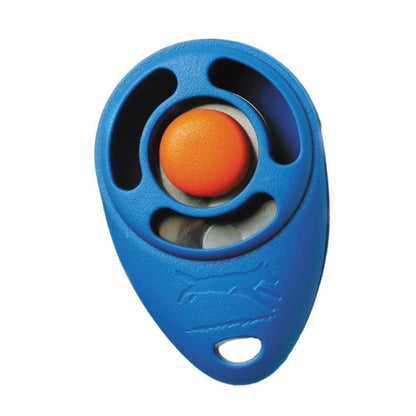 Blue and red Clicker up close