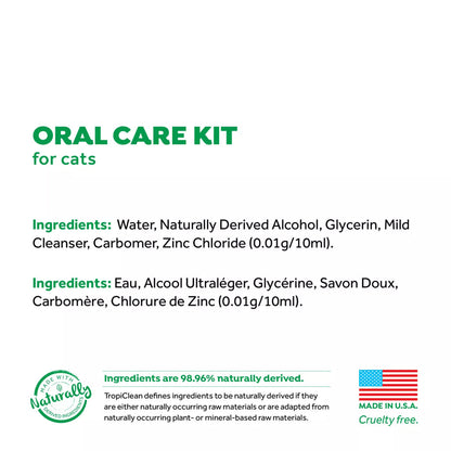 Fresh Breath Toothbrush Kit for Cats ingredients.