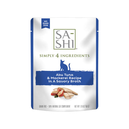 Sa-Shi Aku Tuna & Mackerel Cat Food Recipe in Savory Broth