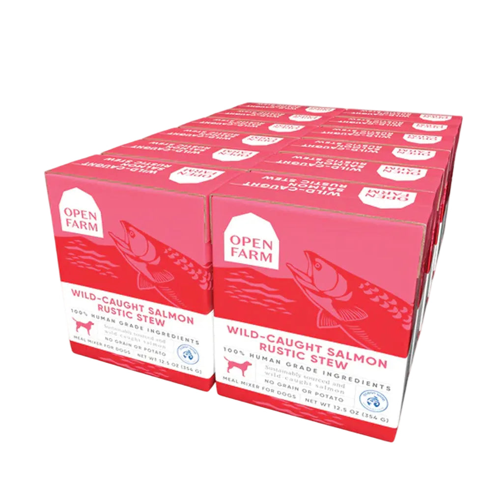 12 pack case of 12.5oz  Wild-caught salmon rustic stew 
