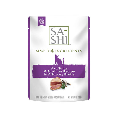 Sa-Shi Aku Tuna & Sardines Cat Food Recipe in Savory Broth
