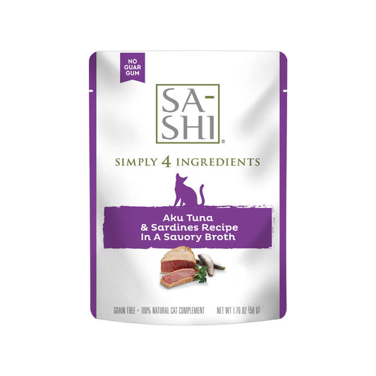 Sa-Shi Aku Tuna & Sardines Cat Food Recipe in Savory Broth