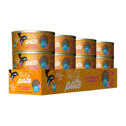Grill Tuna with Prawn Recipe Pate Grain-Free Canned Cat Food case