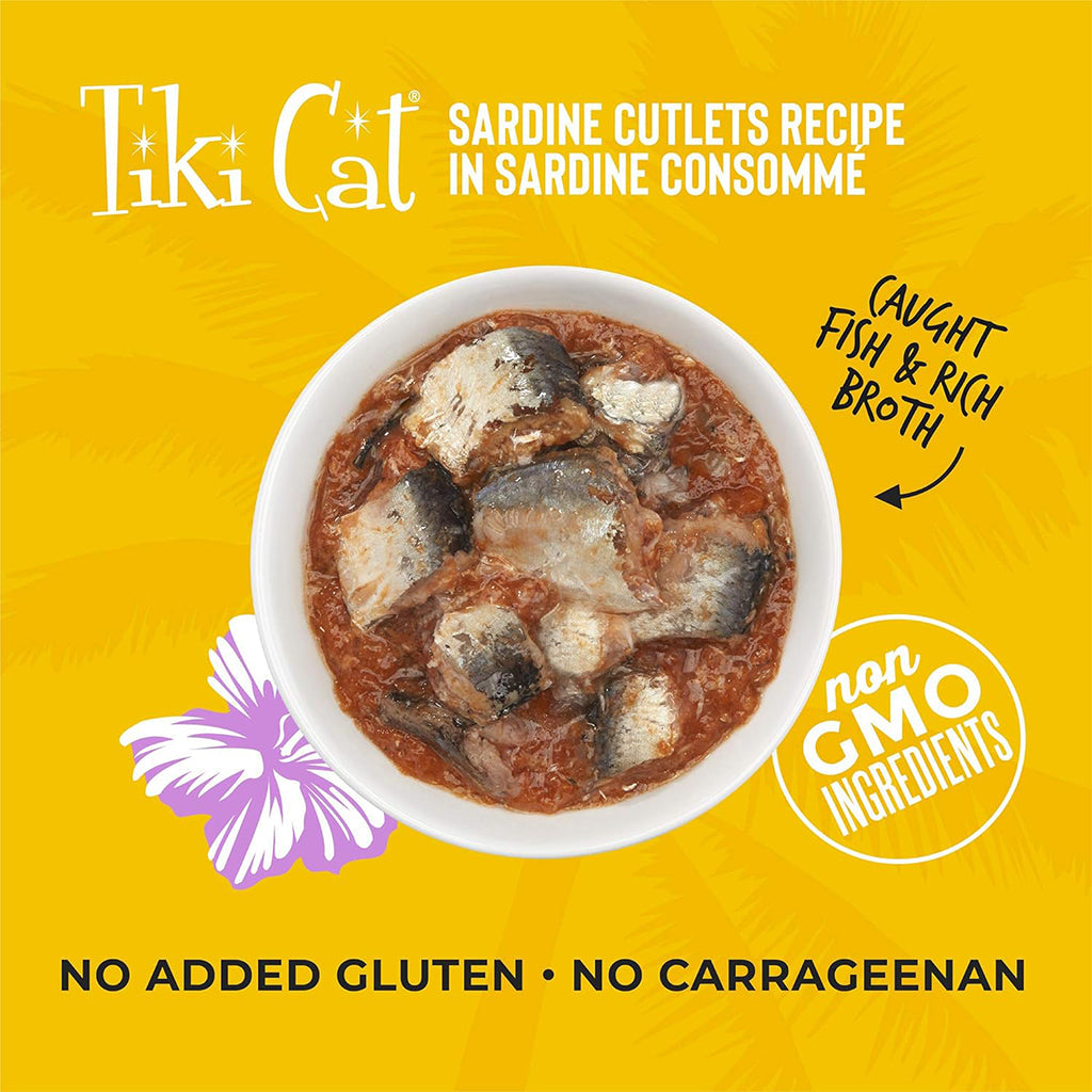 Grill Sardine Cutlets Grain-Free Canned Cat Food 2.82oz 