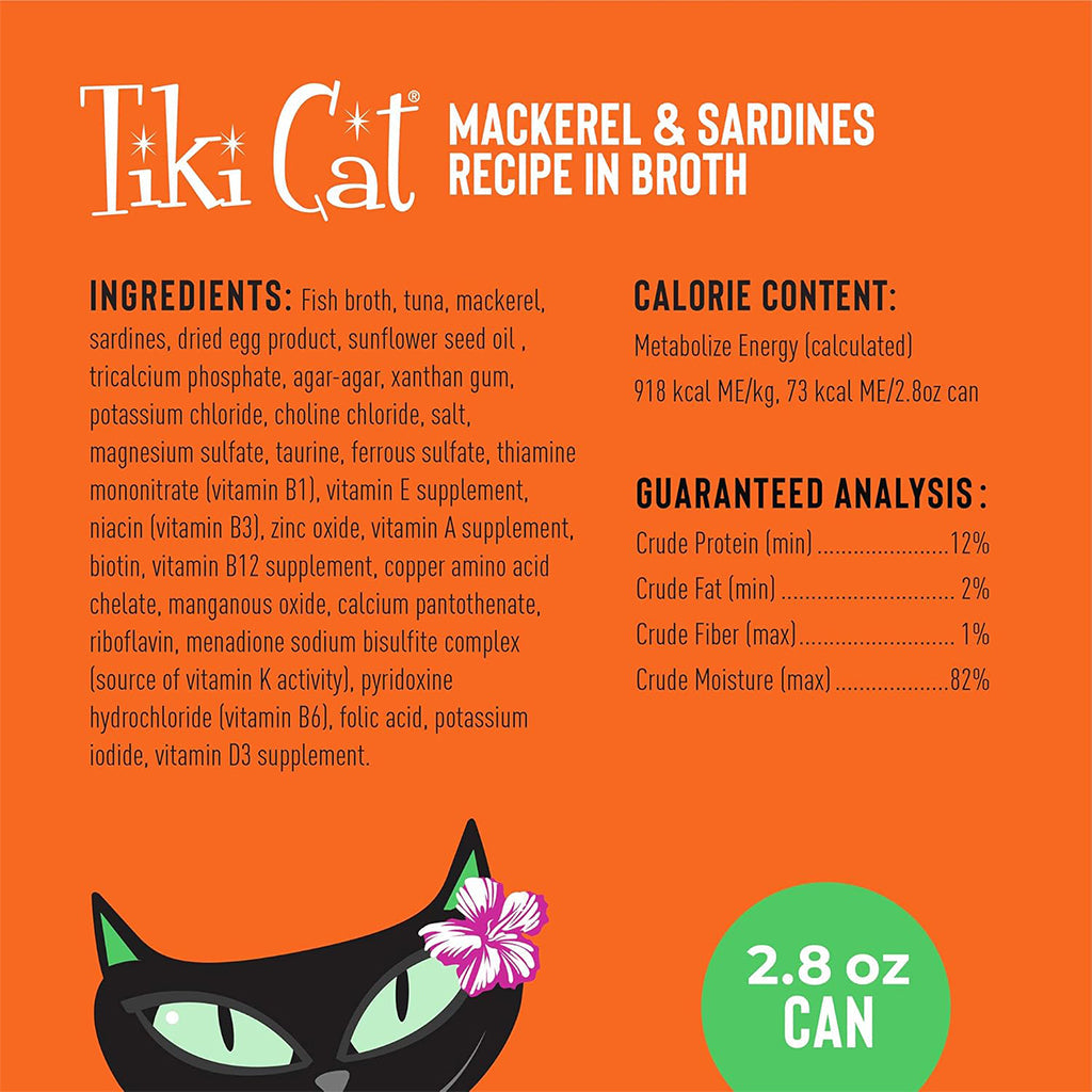 Grill Mackerel & Sardines Recipe in Broth Pate Grain-Free ingredients.