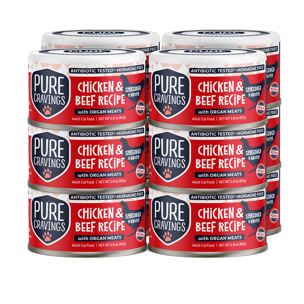 Chicken & Beef Recipe Shredded in Broth case