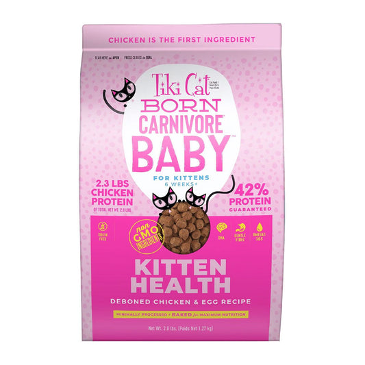 Born Carnivore Kitten Health Chicken & Egg Dry Kitten Food 2.8lb