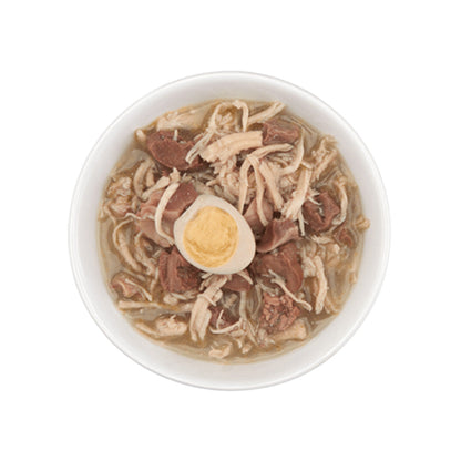 After Dark Chicken & Quail Recipe in Broth 2.8oz in a bowl.