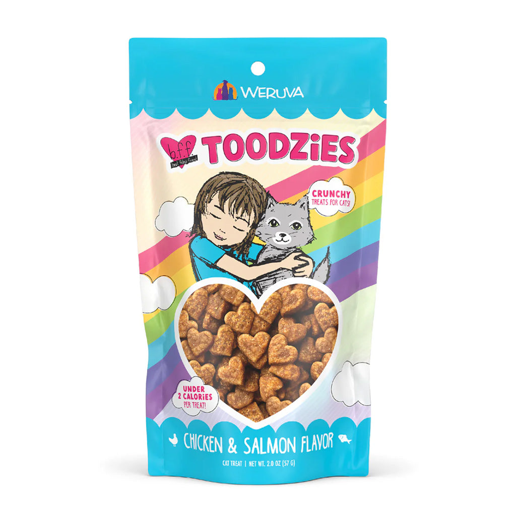 B.F.F. Toodzies Chicken & Salmon Crunchy Cat Treats 2oz