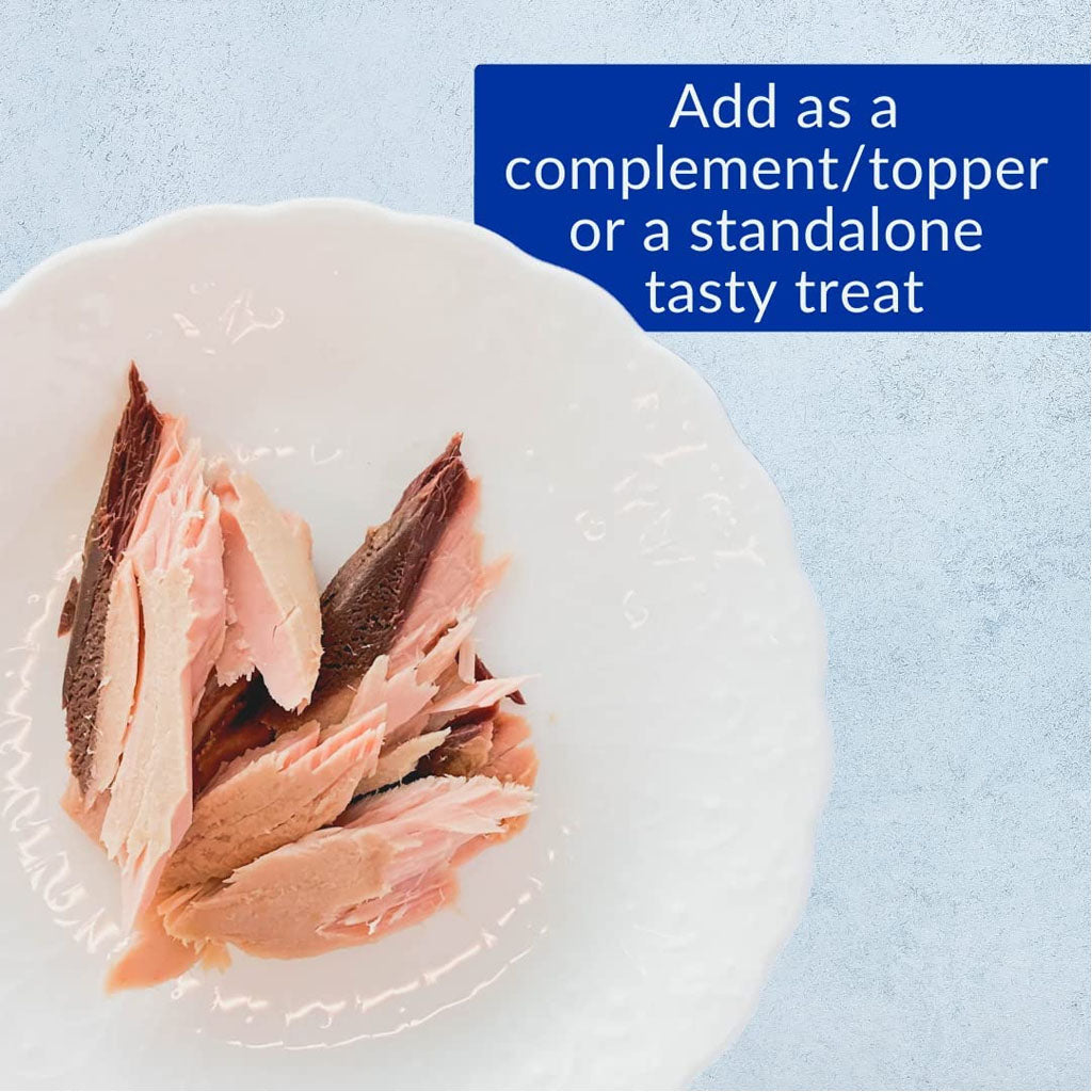 Inaba Grilled Tuna Fillet serving options graphic showing a fillet on a plate