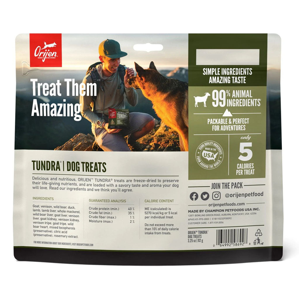 Tundra Freeze-dried Dog Treats 3.25oz