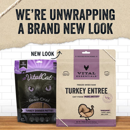 *Turkey Dinner Mini Patties Freeze-Dried for Cats