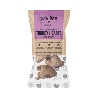 (Raw Bar) Freeze-dried Turkey Hearts 1.6oz