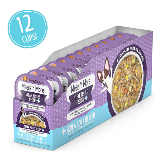 Meals 'n More Skin & Coat Steak Frites 3.5oz case of 12 