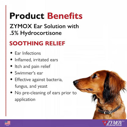 Enzymatic Ear Solution 1.25oz product benefits. Soothing relief from ear infections, inflamed and irritated ears, swimmers ear, bacteria fungus and yeast.